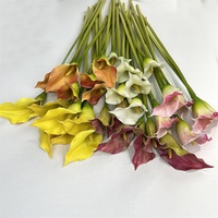 Haute qualité vraie touche Calla lys fleurs artificielles blanc rose Calla fleur de lys pour Table fête de mariage décoration de la maison