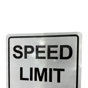 Fabricant de panneaux d'<span class=keywords><strong>avertissement</strong></span> de route réfléchissants HIP Panneau de passage à niveau pour cycliste Panneau de limitation de vitesse MUTCD 25 en aluminium - Product Image 3