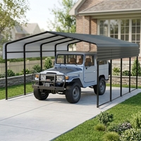 Fabricant de abris de voiture préfabriqués en métal, vente en gros, abri de voiture sur mesure 12*20, garage robuste, abri de voiture extérieur, tente de voiture portable