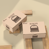 Boîte d'Emballage Alimentaire Personnalisée à Faible MOQ pour Poulet Frit, Burger, Frites et Snacks de Rue, pour Restauration Rapide