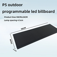 Tablero de mensajes LED a todo Color programable USB WiFi al aire libre de alta calidad IP65 impermeable HDR10 Pantalla de texto/imagen de desplazamiento