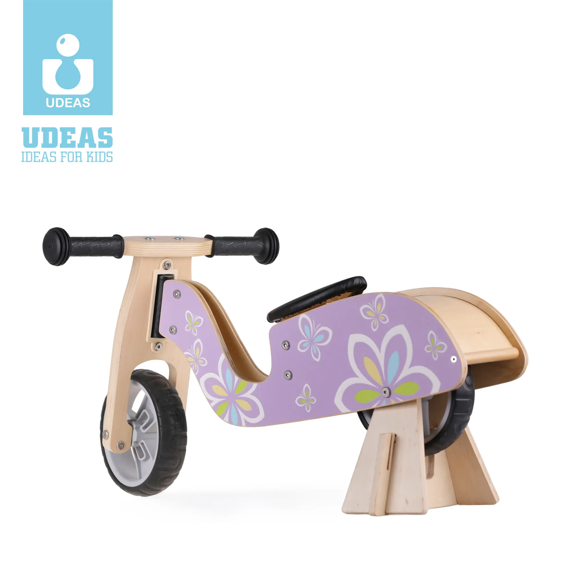 UDEAS 오토바이 어린이 밸런스 자전거 나무 xjd 특별 필요 아기 밸런스 자전거 아기