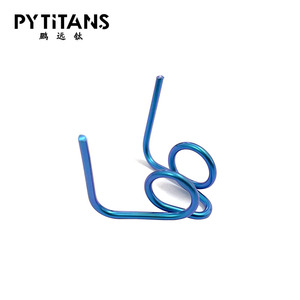 Vente en gros usine : Ressorts de frein en titane GR5 pour étrier <span class=keywords><strong>Brembo</strong></span>, broche en alliage de titane en forme de R pour blocage d'axe, plaquette de frein d'étrier - Product Image 5