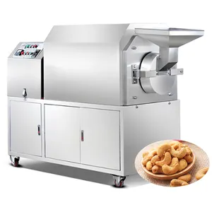 Electric gas industrial pistachio peanut roaster nut seed cashew roasting machine for nuts