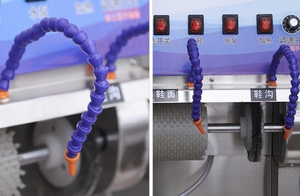 Macchina Spazzolatrice Semi-Automatica Commerciale con Riscaldamento per Lavanderie di Scarpe e Fabbriche di Lavaggio a Secco per Calzaturifici - Product Image 6