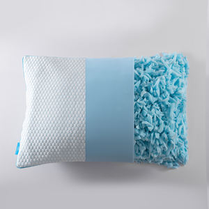 Oreiller de refroidissement mousse à mémoire déchiquetée réglable Loft bambou naturel refroidisseur oreillers coussin reine 20X30 pouces - Product Image 4