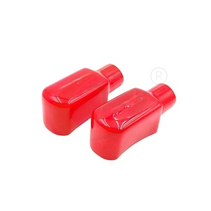 Universal PVC Batería Terminal Aislante Protector Cubiertas Red Boot Grommet - Product Image 1