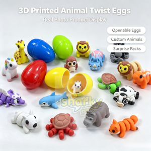Pochette surprise de fête, figurines d'animaux de dessin animé articulées imprimées en 3D, mini sac mystère aléatoire pour animaux de compagnie, cadeau pour garçons et filles - Product Image 5