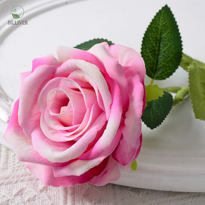 ورود حمراء اصطناعية بالجملة للزينة، باقات زهور حريرية مزيفة للزفاف والديكور المنزلي - Product Image 5