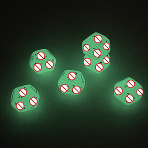 Factory Direct 12 faces Glow-in-The-Dark Sexy Dice pour Couples <span class=keywords><strong>Jeu</strong></span> de flirt adulte acrylique avec chiffres en gras et commandes coquines - Product Image 5