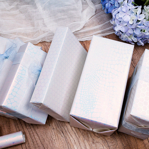 Rollo de papel de lujo de cumpleaños de Navidad personalizado al por mayor de fábrica 43cm X 300cm papel de regalo para embalaje - Product Image 4