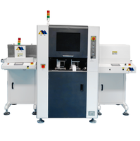 Machine d'étiquetage automatique de codes-barres pour circuits imprimés industriels à grande vitesse avec écran tactile et emballage en bois