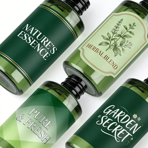 Bouteilles en plastique PET rechargeables avec logo personnalisé 100/200/300/500 ml Contenants cosmétiques <span class=keywords><strong>vert</strong></span> ambre pour shampoing, lotion, soin de la peau - Product Image 3