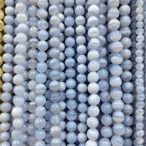 6/8/10mm perles de pierres précieuses naturelles rondes pierres en vrac pierre de pierre cerise Agate vert Calcite cristal blanc bijoux à bricoler soi-même - Product Image 3