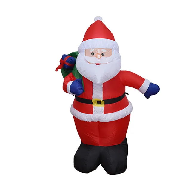 120cm outdoor inflatable decoration christmas santa claus build-in leds blow up Inflatables for christmas outdoor decoration