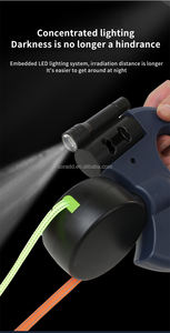 Guinzaglio Doppio Durevole per Cani - Retrattile Anti-Aggrovigliamento Riflettente con Luce LED, Pettorina da Passeggio per Due Cani - Product Image 2