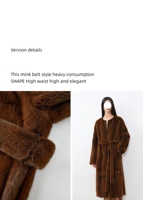Rare Noir Croix Vison Personnalisé Teint Violet Étiquette Velours Vintage Fourrure Vison Veste Véritable Long Manteau de Fourrure de Vison pour Femmes