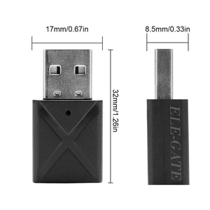 ELE-GATE บลูทูธ 5.0 ตัวรับสัญญาณเสียง USB อะแดปเตอร์สเตอริโอไร้สายสำหรับพีซีแล็ปท็อปทีวี - Product Image 2