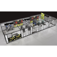 Porte-vêtements en métal personnalisé, moderne et écologique, pour boutique de sport, magasin, mobilier d'exposition