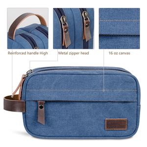 Nuevo Neceser de Lona Portátil con Logotipo Personalizado para Bolsa con Cierre de Cremallera para Viajes de Hombre - Product Image 2