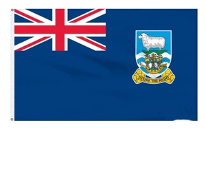 Drapeau des î<span class=keywords><strong>les</strong></span> Falkland, drapeau extérieur personnalisé 3x5 pieds, bannière imprimée simple face, design personnalisé, drapeau de bienvenue pour la cour - Product Image 1