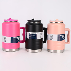 304 tasse isolée sous vide en acier inoxydable grande capacité tonne seau Portable paille tasse pour <span class=keywords><strong>Camping</strong></span> en plein air - Product Image 3