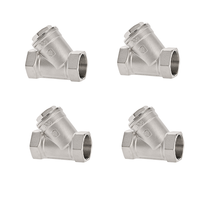 Filtre à eau en acier inoxydable de type Y à commande manuelle Wenhzou, filetage femelle DN15-DN50, vanne de filtration d'eau, garantie 3 ans