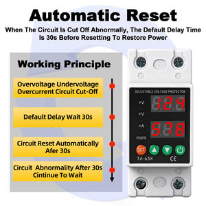 เครื่องป้องกันแบบปรับได้เครื่องตรวจสอบพลังงานรีเลย์อัจฉริยะ220V 2kVA เฟสเดียวโฮมออฟฟิศ SVC - Product Image 4