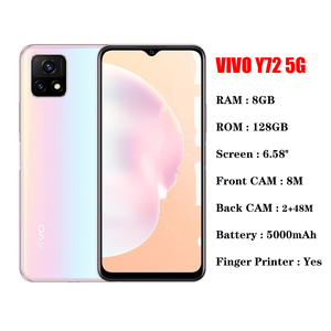 <span class=keywords><strong>Vivo</strong></span> สมาร์ทโฟน5G <span class=keywords><strong>Y72</strong></span>ปลดล็อคทั่วโลก, สมาร์ทโฟน6.58นิ้ว FHD + 2408x1080 dimensity 700 8GB 128GB กล้อง64MP 5000mAh 18W ชาร์จเร็ว - Product Image 2
