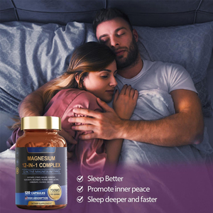 Complément alimentaire complexe au magnésium 12-en-1 OEM/ODM avec 12 formes actives, 700 mg par portion, 120 capsules, suppléments à base de plantes - Product Image 5