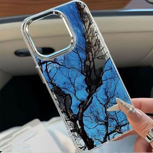 <span class=keywords><strong>Cover</strong></span> per Cellulare con Stampa Notte Blu con Albero Morto e Foro per Fotocamera Elettroplaccato per <span class=keywords><strong>iPhone</strong></span> 7 8 X Xr Xs <span class=keywords><strong>11</strong></span> 12 13 14 15 16 17 Pro Max - Product Image 5