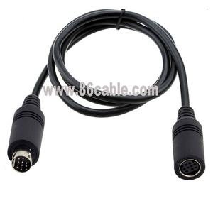 Swallowtech مخصص صغير Din تمديد RCA كابل صوت فيديو ذكر أنثى 3PIN 9PIN محوري لمكبر الصوت الإلكتروني الميكروفون - Product Image 2