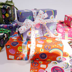 ม้วนกระดาษทิชชูสำหรับวันเกิดกระดาษห่อหน้ายิ้มงานฝีมือที่ยอดเยี่ยม - Product Image 5