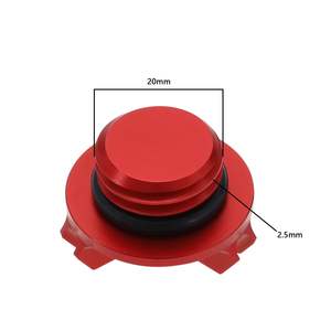 Bouchon de vidange d'huile moteur M20x2.5 en alliage d'aluminium CNC, couvercle de bouchon de carter compatible avec les systèmes de carrosserie de moto Kawasaki - Product Image 4