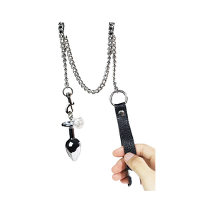 Plug Anal Metálico con Cola de Zorro y Cuentas para Mujer, Equipo de Bondage para Jardín, Productos Sexuales para Adultos - Product Image 6