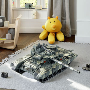 พลาสติก ABS ของสะสม1/48โมเดลทางทหารของเล่นแบบทำมือ T90ถังต่อสู้แสดงโมเดลก่อสร้างสำหรับเด็กทั้งชายและหญิงชุด<span class=keywords><strong>3</strong></span> + - Product Image 4