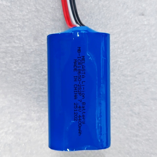 Melasta Deep Cycle 7.4V 4400mAh Lithium-ion Battery Pack Custom Model MB-ICR18650-2S2P 2S2P Configuration ICR18650 Cells