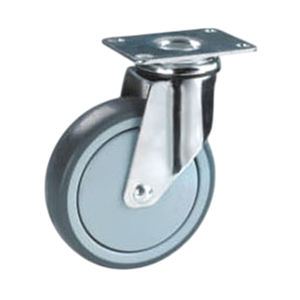 Roulettes industrielles légères en gros, de bonne qualité, avec noyau en TPR/PP, roulement à billes, capacité de charge 100kg-150kg, 80mm/100mm/125mm - Product Image 4