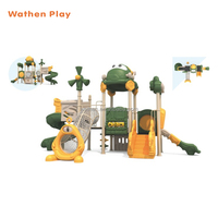 Ensemble de jeux de glissades combinées en plastique de haute qualité pour enfants, pour les écoles et les parcs de jeux urbains
