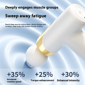 Pistola de Masaje Muscular Profundo y de Tejidos 2025, Nuevo Estilo, con 5 Cabezales de Masaje, Control de Velocidad y Función Musical - Product Image 6
