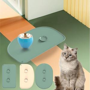Tùy chỉnh nâng cấp không thấm nước PET xe mat Non-Slip Silicone Thức ăn cho chó ăn mat với cốc hút mạnh mẽ nhựa Dog mat - Product Image 2