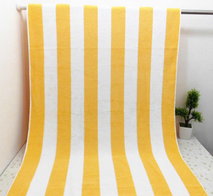 Toalla de <span class=keywords><strong>playa</strong></span> a rayas, 100% algodón, blanco y negro, venta al por mayor - Product Image 3