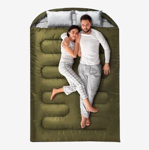 ถุงนอนกันน้ำสองชั้นสำหรับตั้งแคมป์กลางแจ้งหมอนสไตล์ซองแบบหนากันหนาวน้ำหนักเบา - Product Image 3