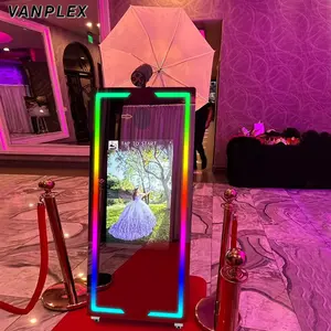 Shenzhen Vanplex Co. Ltd sihirli ayna fotoğraf kabini makinesi ile kamera ile yazıcı sihirli selfi ayna fotoğraf kabini