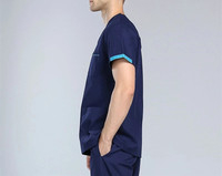 Uniforme médical Scrubs tendance, Scrubs médicaux personnalisés pour hôpital, Scrubs pour hommes, Scrubs élégants à manches courtes pour dentistes