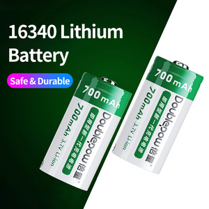 Batteria al Litio Ricaricabile Doublepow ad Alta Capacità 3.7V 700mAh <span class=keywords><strong>CR123A</strong></span> 16340 - Product Image 2