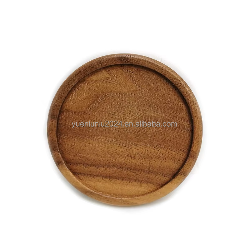 Walnut wood Round with grooves
