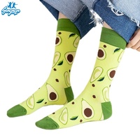 Chaussettes amusantes en gros pour hommes et femmes, style fruits, usage quotidien, confortables, respirantes, en coton, haute qualité, très vendues