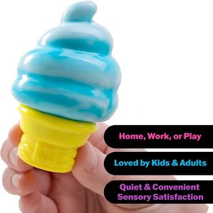 Giocattolo Antistress a Forma di Cono Gelato NeeDoh - Confezione Colorata in TPR Morbido, Squishy per <span class=keywords><strong>Bambini</strong></span> - Product Image 6