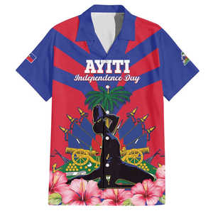 Camisa hawaiana personalizada del Día de la bandera de Haití para que no nos recordemos a nuestros héroes, camisas hawaianas al por mayor a bajo precio para niños - Product Image 4